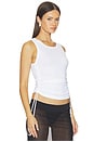 view 2 of 4 Jersey Draped Detail T-shirt in White
