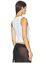view 3 of 4 Jersey Draped Detail T-shirt in White