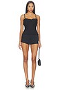 view 5 of 5 Chain Straps Tweed Top in Black