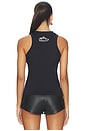 view 3 of 4 Leopard Print Tank Top in Noir & Blanc