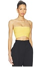 view 2 of 4 Brassiere Knit Top in Jaune
