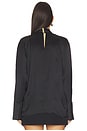 view 3 of 4 Draped Silk Blouse in Black