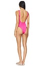 view 3 of 4 Strass Logo One Piece in Fuxia