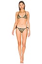 view 1 of 3 Triangle Bikini Set in Black & Gold