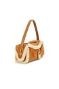 view 5 of 4 SAC À BANDOULIÈRE SMALL PULSE SUEDE & SHEARLING in Beige Clair & Camel Fonc?