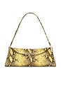 view 1 of 4 Small-calfskin Embossed Python Bag in Jaune