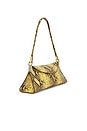 view 4 of 4 Small-calfskin Embossed Python Bag in Jaune