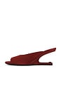 view 5 of 5 MULES NO WEDGE SUEDE in Rouge Fonc