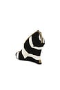 view 4 of 6 Zebra Pump Zip Wedge in Noir & Blanc
