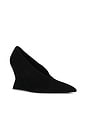 view 2 of 5 Suede Wedge Pump in Noir in Black