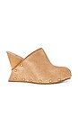 view 1 of 5 SABOT SUEDE WEDGE  in Biscuit