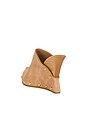 view 3 of 5 SABOT SUEDE WEDGE  in Biscuit