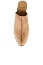 view 4 of 5 SABOT SUEDE WEDGE  in Biscuit