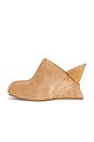 view 5 of 5 SABOT SUEDE WEDGE  in Biscuit
