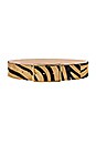 view 1 of 3 Milla Waist Calf Hair Belt in Maxi Zebra & Gold