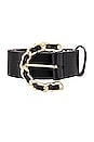 view 3 of 4 Anabella Belt in Black Gold