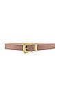 view 1 of 3 Logan Belt in Taupe & Gold