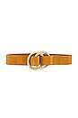 view 3 of 3 CEINTURE TUMBLET in Camel & Gold