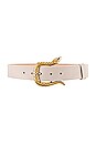view 1 of 3 Mamba Belt in Bone & Brass