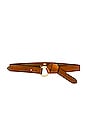 view 1 of 3 CINTURÓN RAE in Cognac & Gold