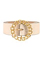 view 3 of 3 Margaux Mini Belt in Bone & Gold