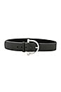 view 1 of 3 CEINTURE BLAKE in Black & Silver