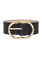 view 3 of 3 Kyra Belt in Black & Gold