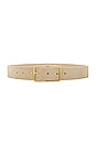view 1 of 3 Milla Suede Belt in Light Sand & Gold