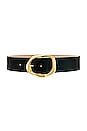 view 1 of 3 Edmond Waist Belt in Black & Gold