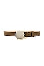 view 1 of 3 Lucian Belt in Walnut & Gold