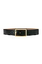 view 1 of 3 Milla Gloss Belt in Black & Gold