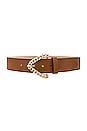 view 1 of 3 Amias Belt in Cuoio & Gold