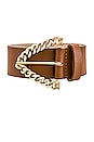 view 3 of 3 Amias Belt in Cuoio & Gold