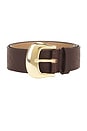 view 3 of 3 Talia Mid Belt in Chocolate Gold