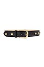 view 1 of 3 CINTO COM DETALHES DE TACHAS KENNEDY in Black & Gold