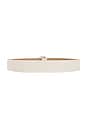 view 2 of 3 Edmond Mini Belt in Gesso & Silver