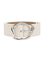 view 3 of 3 Edmond Mini Belt in Gesso & Silver