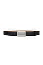 view 1 of 3 Mason Mini Belt in Black & Silver