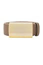 view 3 of 3 Mason Belt in Taupe & Gold