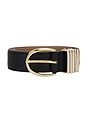 view 3 of 3 Romy Belt in Black & Gold