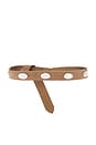 view 2 of 3 Tucker Concho Nubuck Belt in Taupe & Silver