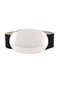 view 3 of 3 Myra Nubuck Belt in Black & Silver