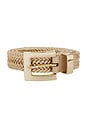 view 3 of 3 Everly Linen Belt in Champagne & Gold