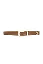 view 1 of 3 Duke Belt in Walnut & Gold