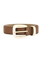 view 3 of 3 Duke Belt in Walnut & Gold