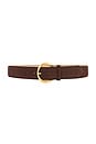 view 1 of 3 CEINTURE ODESSA in Chocolate & Gold