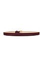 view 2 of 3 Kennedy Mini Calf Hair Belt in Burgundy & Gold