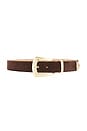 view 1 of 3 CEINTURE JORDANA in Chocolate & Brushed Brass