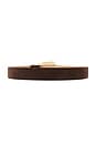 view 2 of 3 CEINTURE JORDANA in Chocolate & Brushed Brass