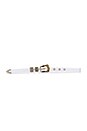 view 2 of 3 Lennie Transparent Belt in Clear & Gold